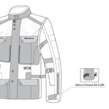 BELA CROSSROAD EXTREME WP MOTO JAQUETE DE MOTO HOMES HIELO AZUL NEGRO