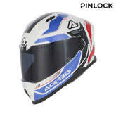 ACERBIS X-WAY GRAPHIC INTEGRAL CASCO DE MOTO BLANCO AZUL