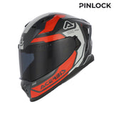 ACERBIS X-WAY GRAPHIC INTEGRAL CASCO DE MOTO NARANJA GRIS