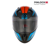 ACERBIS CASCO X-WAY GRAPHIC AZUL NARANJA