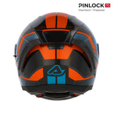 ACERBIS CASCO X-WAY GRAPHIC AZUL NARANJA
