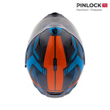 ACERBIS CASCO X-WAY GRAPHIC AZUL NARANJA