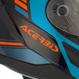 ACERBIS CASCO X-WAY GRAPHIC AZUL NARANJA