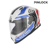 ACERBIS X-WAY GRAPHIC INTEGRAL CASCO DE MOTO BLANCO AZUL
