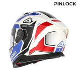 ACERBIS X-WAY GRAPHIC INTEGRAL CASCO DE MOTO BLANCO AZUL