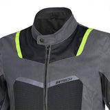 R-TECH SPIRAL MESH JAQUETES DE MOTO HOMES ANTRACITA NEGRE GROC FLUOR