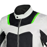 R-TECH SPIRAL MESH CHAQUETA DE MOTO VERANO HOMBRE GRIS FRIO NEGRO VERDE FLUO