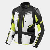 SHIMA DUNE TEXTILE JAQUETES DE MOTO SENYORA NEGRE BLANC GROC