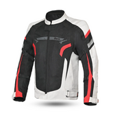 BELA HIGHLAND JAQUETE DE MOTO HOMES ANTRACITA CAQUI NEGRO ROJO