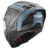 LS2 FF807 DRAGON SUBIC CASCO DE MOTO AZUL PETROLEO AZUL