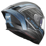LS2 FF807 DRAGON SUBIC CASCO DE MOTO AZUL PETROLEO AZUL