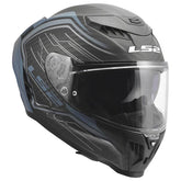 LS2 FF807 DRAGON SUBIC CASCO DE MOTO AZUL PETROLEO AZUL