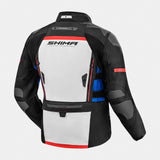 SHIMA DUNE TEXTILE JAQUETES DE MOTO HOMES NEGRE BLANC BLAU