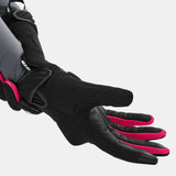SHIMA SONIC CUIR GUANTS DE MOTO SENYORA NEGRE ROSA