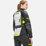 SHIMA DUNE TEXTILE JAQUETES DE MOTO SENYORA NEGRE BLANC GROC
