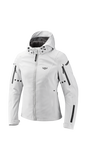 IXON BURNING Mujer Textil Motocicleta Chaqueta Gris Claro
