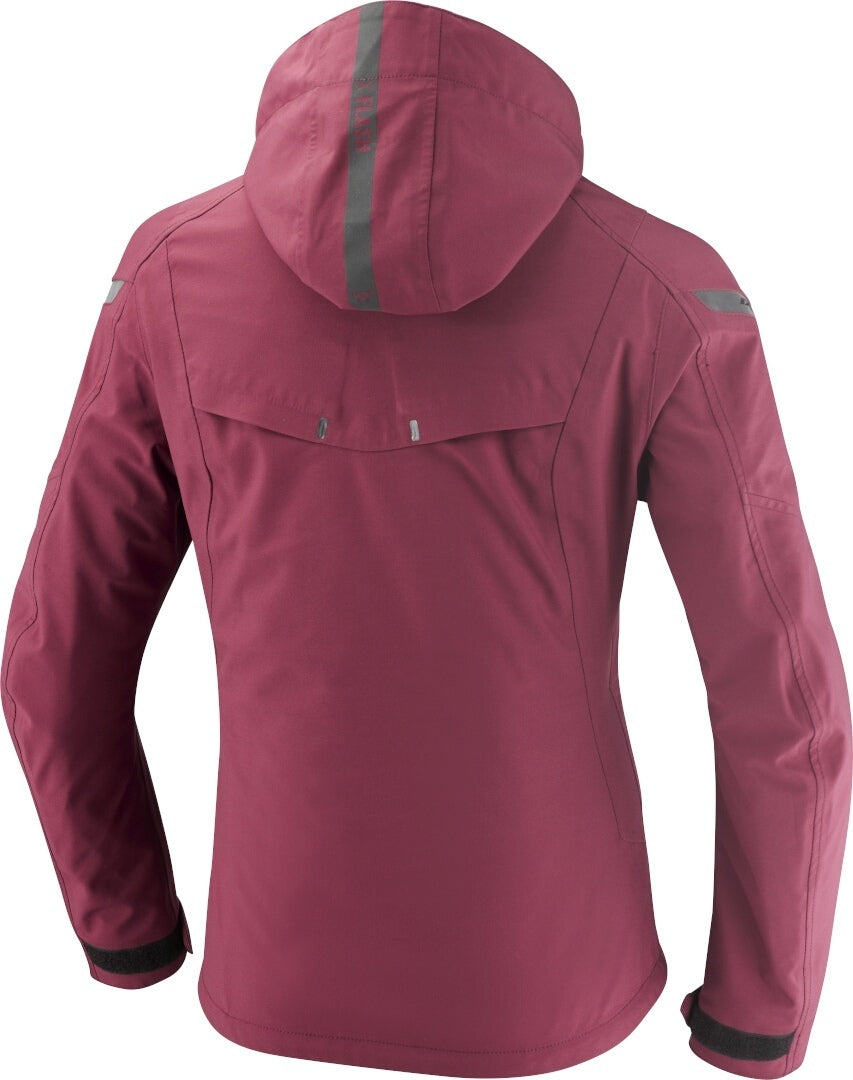 IXON BURNING Mujer Textil Motocicleta Chaqueta Borgoña