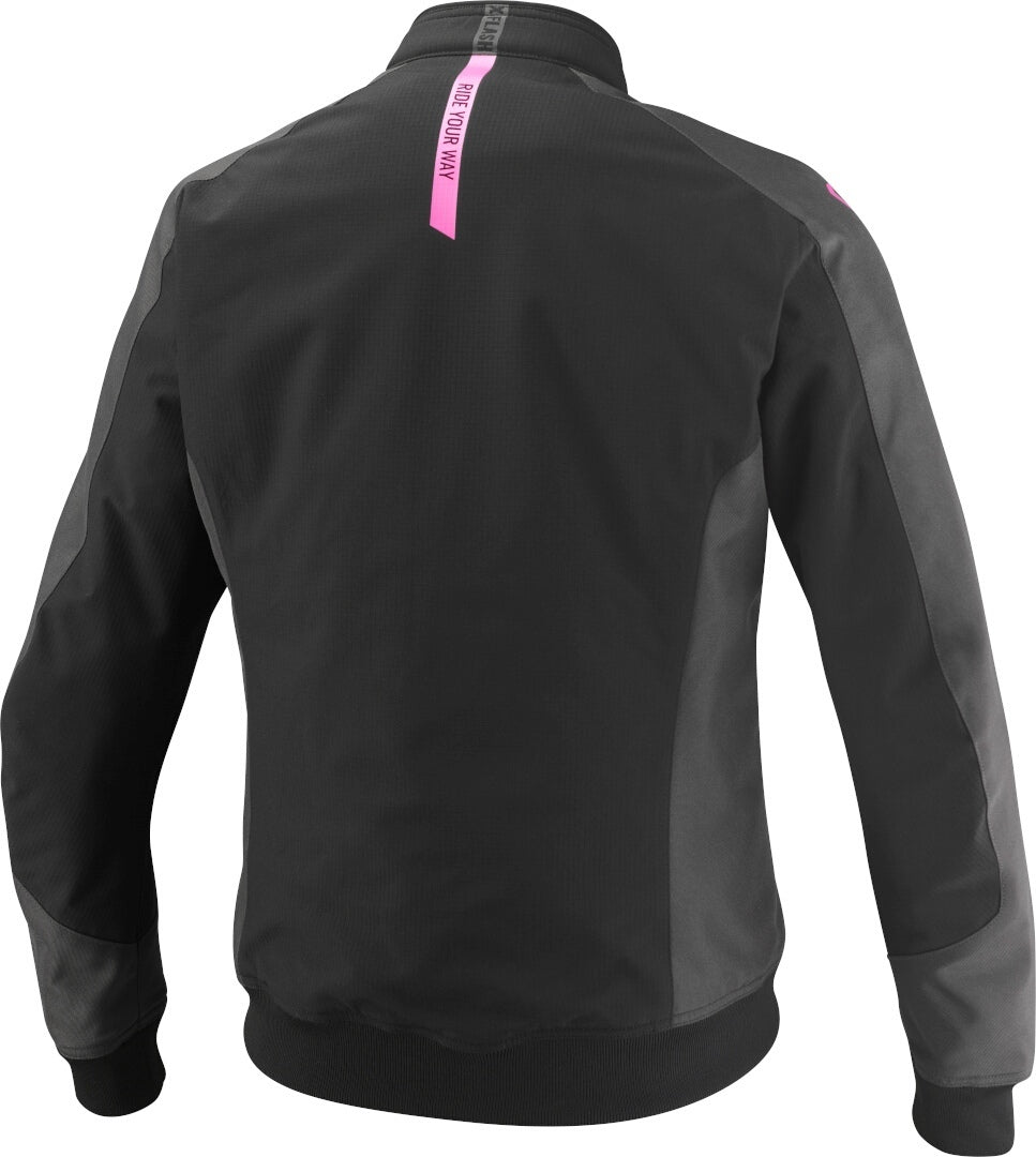 IXON SIWA LADY Moto Textil Chaqueta Negro Antracita Rosa Brillo