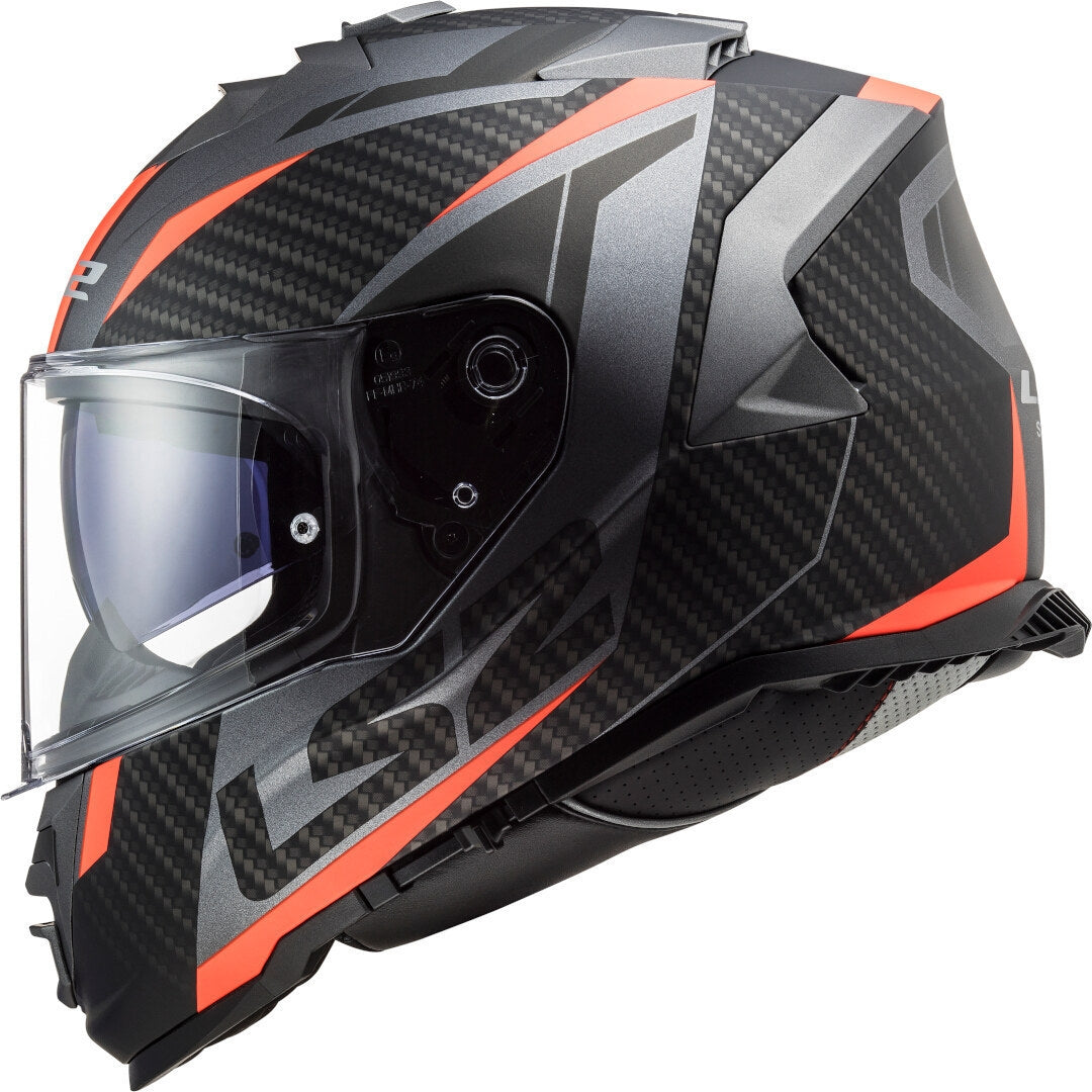 LS2 FF800 STORM RACER MATT TITANIUM FLUO ORANGE - SECURTEX MOTOR S.L (t/a MaximoMoto)