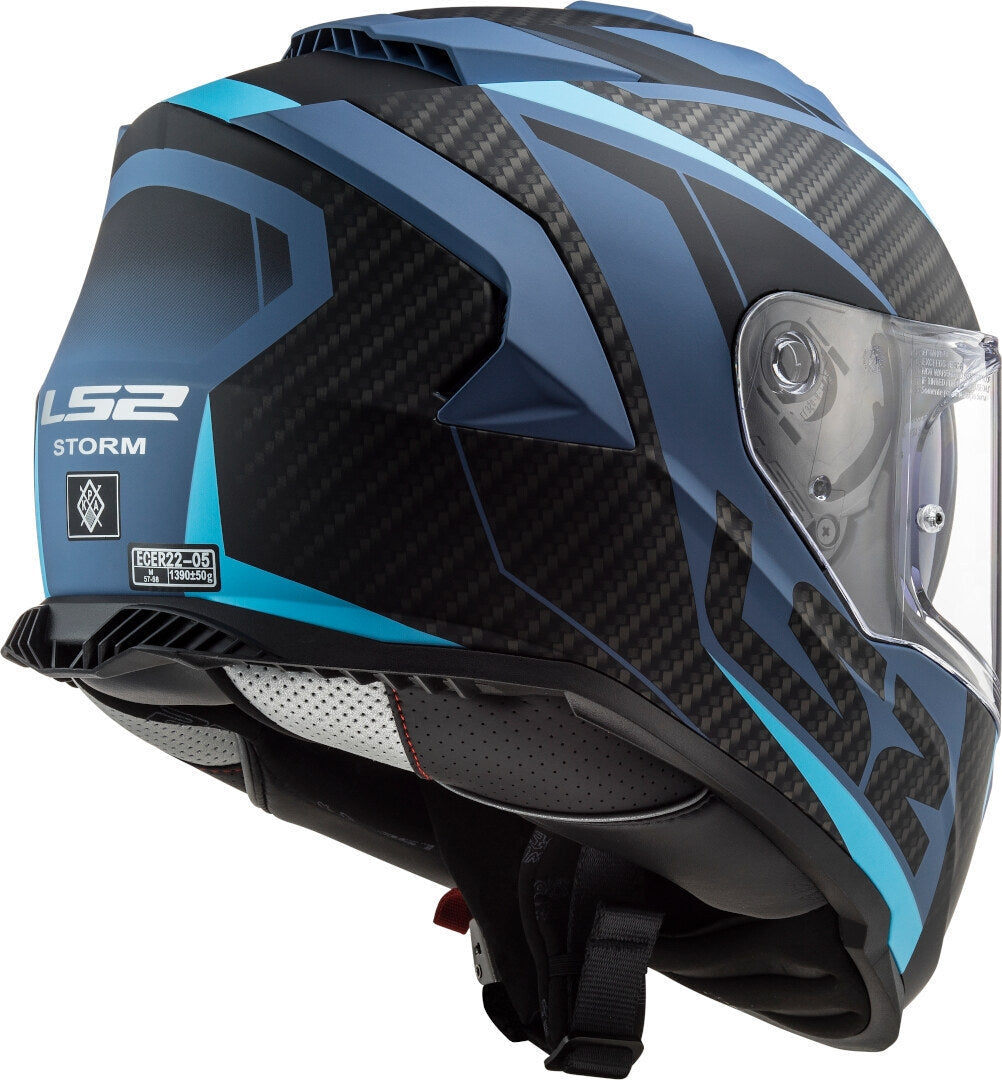 LS2 FF800 STORM RACER MATT BLUE - SECURTEX MOTOR S.L (t/a MaximoMoto)