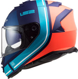 LS2 FF800 STORM SLANT MATT BLUE FL.ORANGE - SECURTEX MOTOR S.L (t/a MaximoMoto)