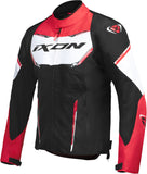 IXON STRIKER AIR WP Moto Textil Hombre Chaqueta Negro Blanco Rojo
