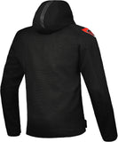 IXON FIERCE Moto Textil Hombre Chaqueta Negro Blanco Rojo