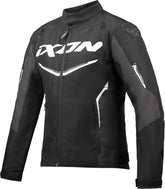 IXON CORDOLO Hombre Textil Moto Chaqueta Negro Antracita Blanco