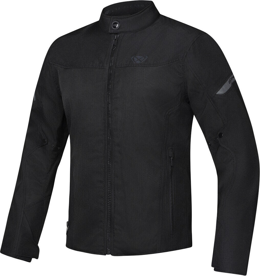 IXON FRESH SLIM Hombre Moto Textil Chaqueta Negro