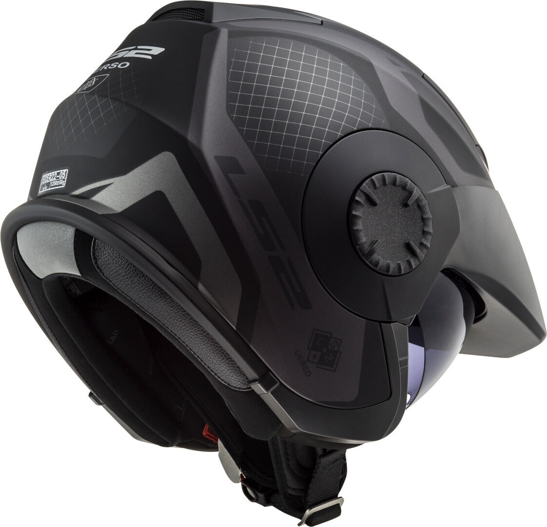 LS2 OF570 VERSO MARKER MATT BLACK TITANIUM - SECURTEX MOTOR S.L (t/a MaximoMoto)