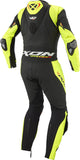 IXON VORTEX 3 HOMBRE 1 PIEZA MOTO CARRERAS TRAJE DE CUERO NEGRO AMARILLO