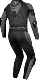 IXON VORTEX 3 HOMBRE 1 PIEZA MOTO CARRERAS TRAJE DE CUERO NEGRO GRIS