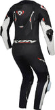 IXON VORTEX 3 HOMBRE 1 PIEZA MOTO CARRERAS TRAJE DE CUERO NEGRO BLANCO
