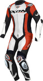 IXON VORTEX 3 HOMBRE 1 PIEZA MOTO CARRERAS TRAJE DE CUERO BLANCO NEGRO ROJO