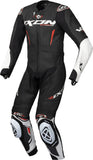 IXON VORTEX 3 NIÑOS 1 PIEZA MOTO TRAJE DE CUERO NEGRO BLANCO