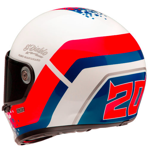 HJC V10 FQ20 RETRO MC21 Casco Integral Para Motocicleta De Estilo Vintage - SECURTEX MOTOR S.L (t/a MaximoMoto)
