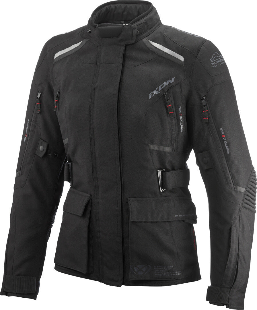 IXON MIDGARD Moto Textil Mujer Aventuras Chaqueta Negro