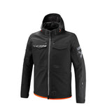 IXON SQUARE Moto Hombre De Aventura Chaqueta Textil Negro/Brillante/Rojo