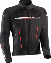 IXON T-REX Toda la Temporada Chaqueta Textil Moto Negro/Blanco/Rojo