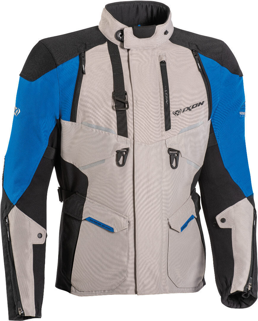 IXON EDDAS Moto Textil Turismo Chaqueta Gris/Negro/Azul