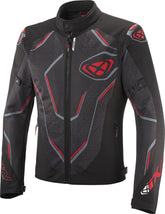 IXON DEMONIAK Verano Moto De Chaqueta Textil Negro Rojo