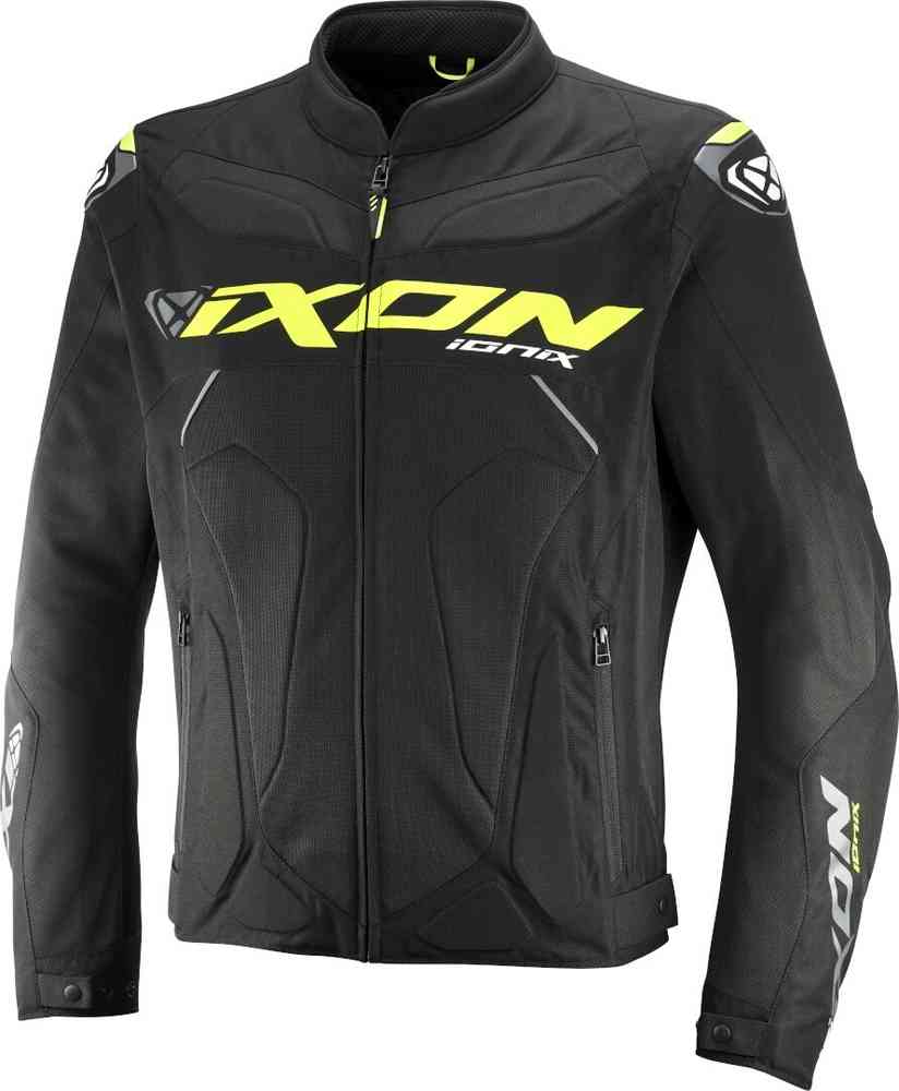 IXON IONIX Verano Chaqueta Textil De Moto Negro/Amarillo/Gris