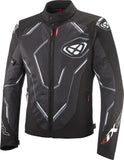 IXON DEMONIAK Verano Moto De Chaqueta Textil Negro Blanco