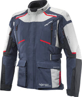 IXON MIDGARD Impermeable Moto De Aventura Chaqueta Textil Negro/Gris/Azul