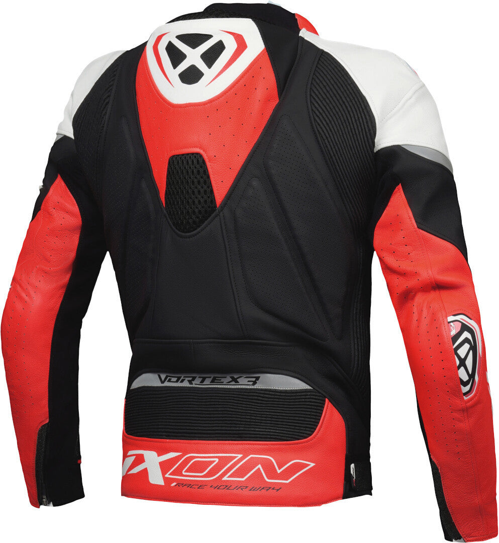 IXON VORTEX 3 Hombre Chaqueta De Cuero Motociclista De Carreras