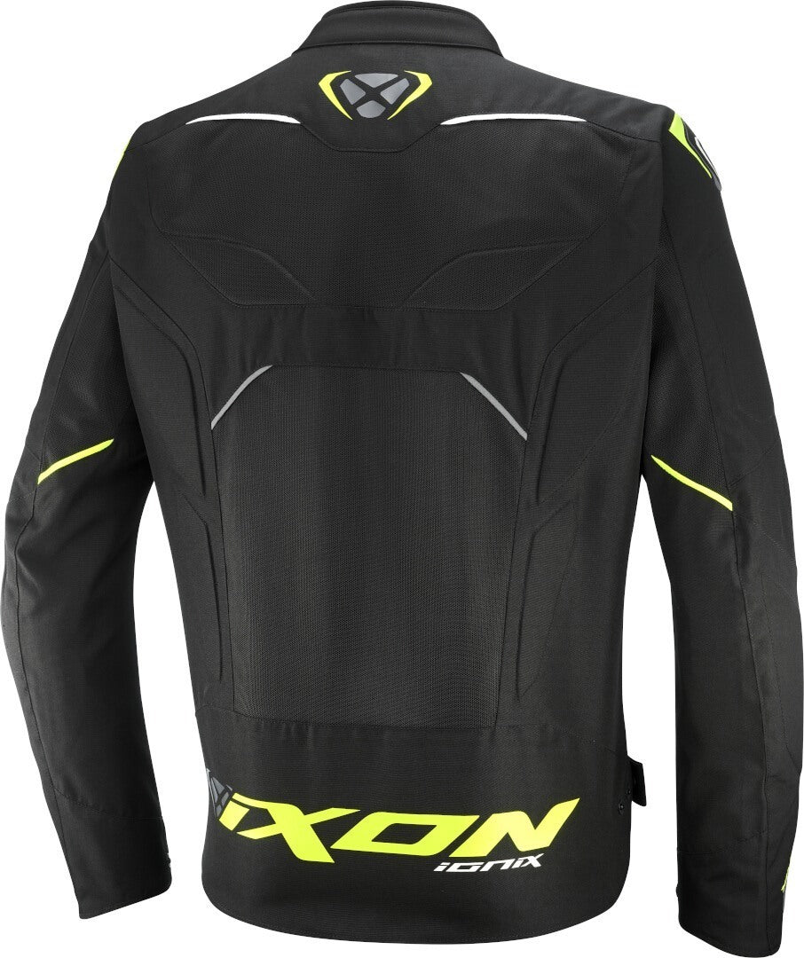 IXON IONIX Verano Chaqueta Textil De Moto Negro/Amarillo/Gris