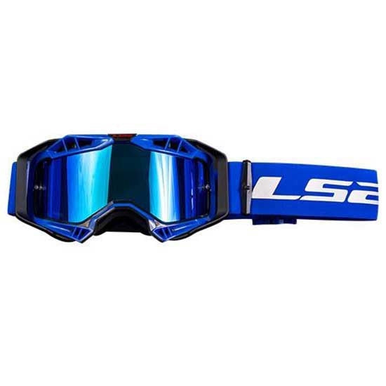 LS2- AURA GOGGLE BLACK BLUE WITH IRIDIUM VISOR - SECURTEX MOTOR S.L (t/a MaximoMoto)