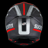 SUOMY-CASCOS TRACK-1 NINETY SEVEN MATT GUN METAL/RED E06 - SECURTEX MOTOR S.L (t/a MaximoMoto)