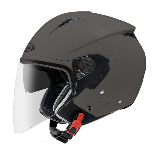 ZEUS-CASCO JET ZS-205 MATT BLACK SILVER - SECURTEX MOTOR S.L (t/a MaximoMoto)