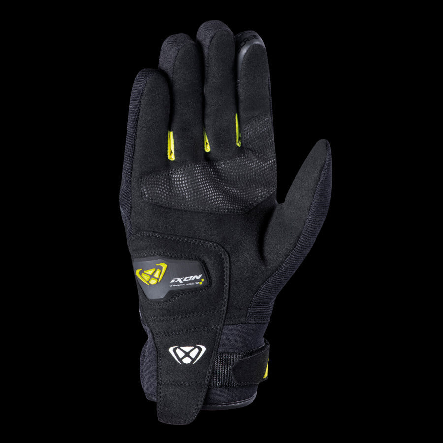 IXON- GUANTES PRO BLAST BLACK/BRIGHT YELLOW - SECURTEX MOTOR S.L (t/a MaximoMoto)